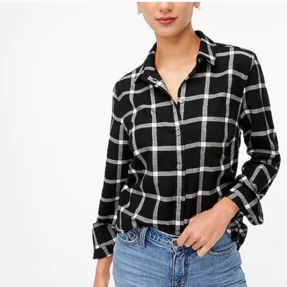 NWT JCrew Boy Fit Flannel Shirt